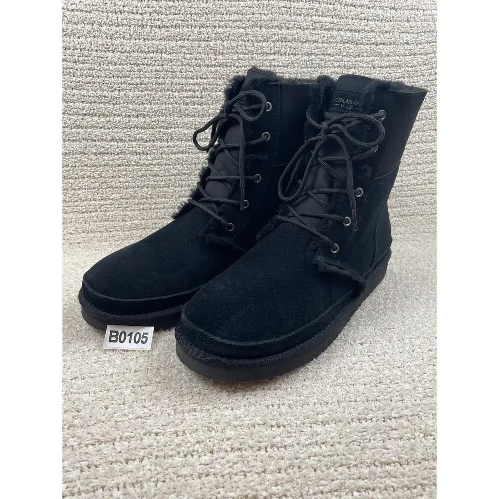 KOOLABURRA by Ugg Advay Women's 10 Tall Boots Furry Warm Winter Combat